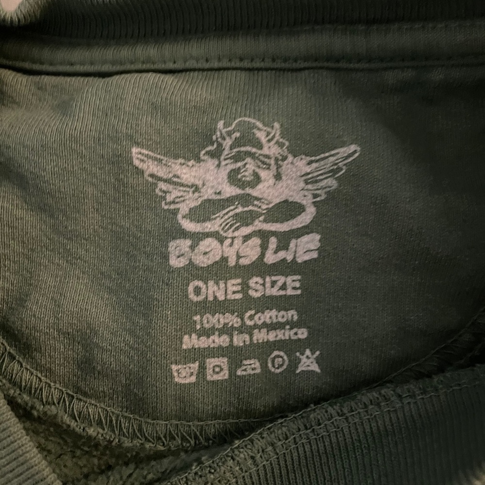 Boys Lie Green Angel Graphic Top - Picture 2 of 2